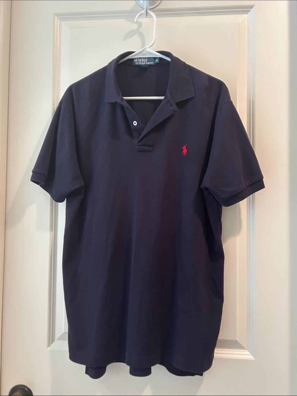 Polo Ralph Lauren Short-Sleeve Polo Shirt Navy with Red Logo Men’s size M